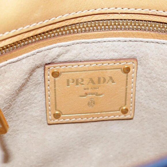 PRADA Shoulder Bag Canvas Blue Auth 111326 - Picture 14 of 16